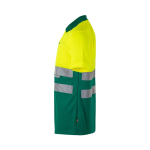 Extra-large short-sleeved work polo shirt, polyester, 160 g/m2, Velilla green colour third view