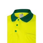 Extra-large short-sleeved work polo shirt, polyester, 160 g/m2, Velilla green colour fifth view