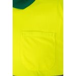 Extra-large short-sleeved work polo shirt, polyester, 160 g/m2, Velilla green colour seventh view