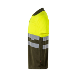 Extra-large short-sleeved work polo shirt, polyester, 160 g/m2, Velilla military green colour third view