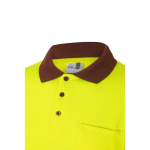 Long-sleeved work polo shirt with reflective elements, 160 g/m2, Velilla burgundy colour fifth view
