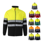 Unisex fleece work jacket with reflective elements, 280 g/m2, Velilla various colours