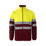 Softshell jacket, reflective, polyester and elastane, 280 g/m2, Velilla burgundy colour second view