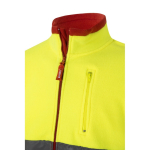 Softshell jacket, reflective, polyester and elastane, 280 g/m2, Velilla red colour eighth view