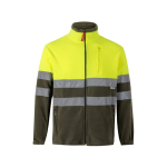 Softshell jacket, reflective, polyester and elastane, 280 g/m2, Velilla military green colour second view