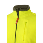 Softshell jacket, reflective, polyester and elastane, 280 g/m2, Velilla military green colour eighth view