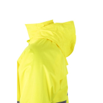 Work rain suit, polyester with reflective elements, 130 g/m2, Velilla neon yellow colour sixth view
