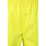 Work rain suit, polyester with reflective elements, 130 g/m2, Velilla neon yellow colour eighth view