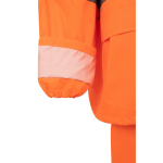 Work rain suit, polyester with reflective elements, 130 g/m2, Velilla neon orange colour seventh view