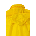 Two-piece work rain suit, PU-coated polyester, 225 g/m2, Velilla yellow colour fifth view