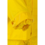 Two-piece work rain suit, PU-coated polyester, 225 g/m2, Velilla yellow colour sixth view
