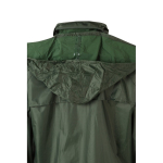 Two-piece work rain suit, PU-coated polyester, 225 g/m2, Velilla green colour fifth view
