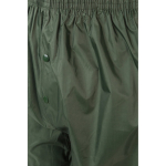 Two-piece work rain suit, PU-coated polyester, 225 g/m2, Velilla green colour eighth view