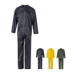 Two-piece work rain suit, PU-coated polyester, 225 g/m2, Velilla various colours
