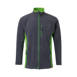 Unisex fleece work jacket, polyester, 220 g/m2, Velilla green colour second view