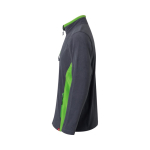 Unisex fleece work jacket, polyester, 220 g/m2, Velilla green colour third view