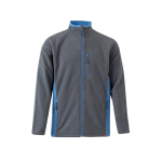 Unisex fleece work jacket, polyester, 220 g/m2, Velilla light blue colour second view