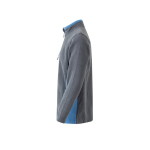 Unisex fleece work jacket, polyester, 220 g/m2, Velilla light blue colour third view