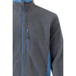 Unisex fleece work jacket, polyester, 220 g/m2, Velilla light blue colour fifth view