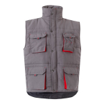 Unisex multi-pocket work vest, polyester, 120 g/m2, Velilla red colour second view