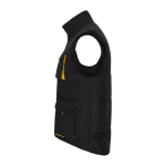 Unisex multi-pocket work vest, polyester, 120 g/m2, Velilla yellow colour third view