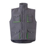 Unisex multi-pocket work vest, polyester, 120 g/m2, Velilla green colour second view