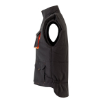 Unisex multi-pocket work vest, polyester, 120 g/m2, Velilla orange colour third view