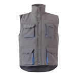 Unisex multi-pocket work vest, polyester, 120 g/m2, Velilla royal blue colour second view