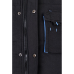 Unisex multi-pocket work vest, polyester, 120 g/m2, Velilla light blue colour fifth view