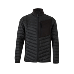 Padded jacket with elastic fabric in multiple areas, 265 g/m2, Velilla black colour second view