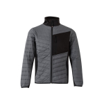 Padded jacket with elastic fabric in multiple areas, 265 g/m2, Velilla grey colour second view
