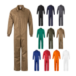 Work overalls, cotton and polyester, with zip, 200 g/m2, Velilla various colours