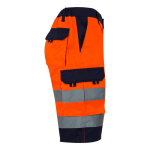 High-visibility work shorts with reflective elements, 210 g/m2, Velilla orange colour fourth view