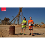 High-visibility work shorts with reflective elements, 210 g/m2, Velilla still life view