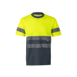Technical work T-shirt, polyester, reflective, 140 g/m2, Velilla grey colour second view