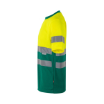 Technical work T-shirt, polyester, reflective, 140 g/m2, Velilla green colour third view
