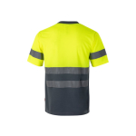 Extra-large work T-shirt, reflective, polyester, 140 g/m2, Velilla grey colour