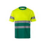 Extra-large work T-shirt, reflective, polyester, 140 g/m2, Velilla green colour second view