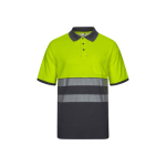 Piqué short-sleeved work polo, cotton and polyester, 150 g/m2, Velilla grey colour second view