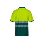 Piqué short-sleeved work polo, cotton and polyester, 150 g/m2, Velilla green colour