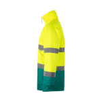 Polyester work parka with reflective elements, 190 g/m2, Velilla green colour third view