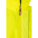 Polyester work parka with reflective elements, 190 g/m2, Velilla green colour fifth view