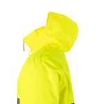Polyester work parka with reflective elements, 190 g/m2, Velilla green colour sixth view