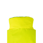 Polyester work parka with reflective elements, 190 g/m2, Velilla green colour ninth view