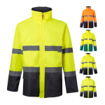 Polyester work parka with reflective elements, 190 g/m2, Velilla various colours