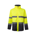 Extra-large reflective polyester work parka, 190 g/m2, Velilla grey colour second view