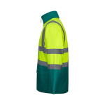 4-in-1 polyester work parka, PU-coated, 180 g/m2, Velilla green colour third view