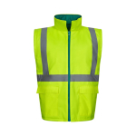 4-in-1 polyester work parka, PU-coated, 180 g/m2, Velilla green colour seventh view