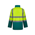 4-in-1 polyester work parka, PU-coated, 180 g/m2, Velilla green colour