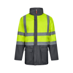 4-in-1 extra-large polyester work parka, 180 g/m2, Velilla grey colour second view